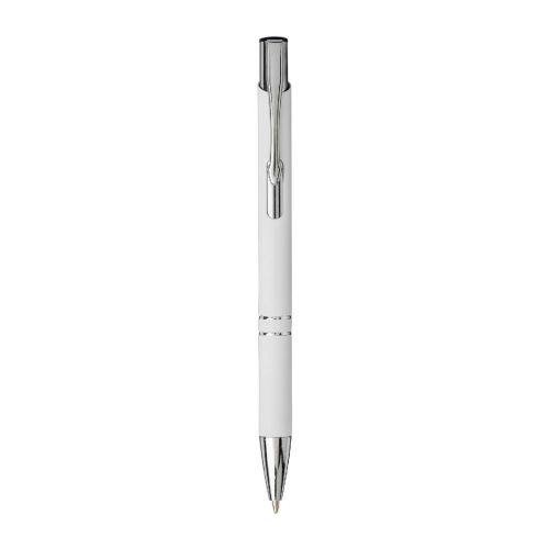 MONETA SOFT - Stylo bille rétractable doux au toucher Moneta (encre noire)