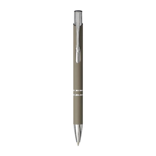 MONETA SOFT - Stylo bille rétractable doux au toucher Moneta (encre noire)