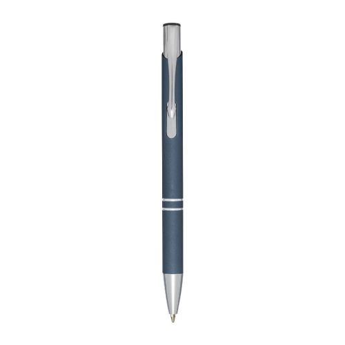 MONETA SOFT - Stylo bille rétractable doux au toucher Moneta (encre noire)