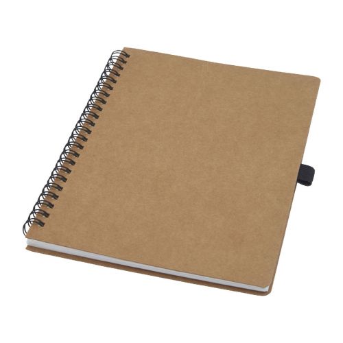 COBBLE A5 -Carnet Cobble A5 à spirales en carton recyclé avec papier de pierre
