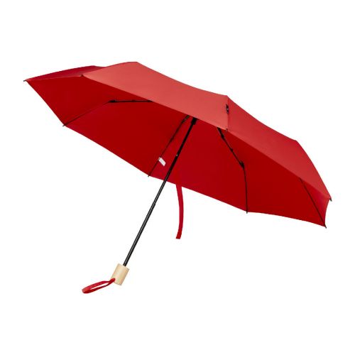 BIRGIT - Parapluie 21" pliable windproof en PET recyclé 