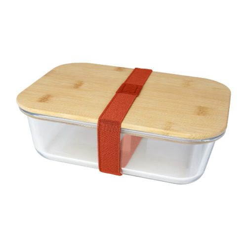 ROBY - Boîte repas  en verre avec couvercle en bambou 1000 ml