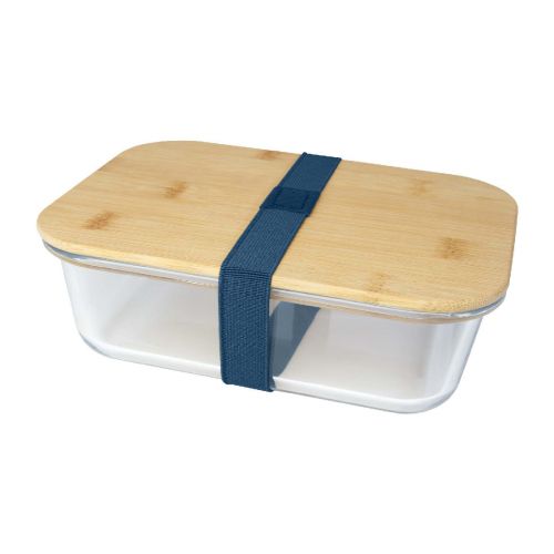 ROBY - Boîte repas  en verre avec couvercle en bambou 1000 ml