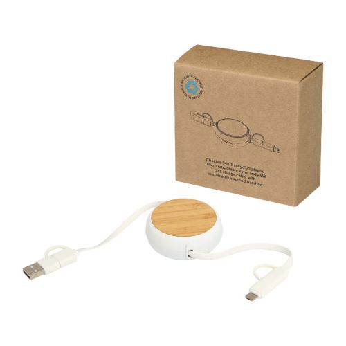 W - Câble de charge 4 en 1 Troop en plastique recyclé