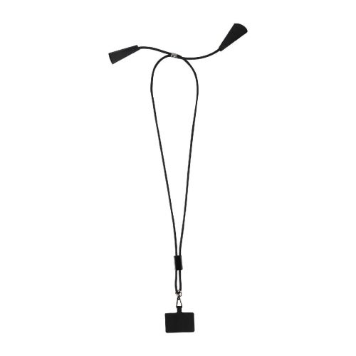 SMARTLANYARD ECOSYNC -Tour de cou Funi pour smartphone en plastique recyclé avec synchronisation des données intégrée et câble 5 en 1 pour charge r