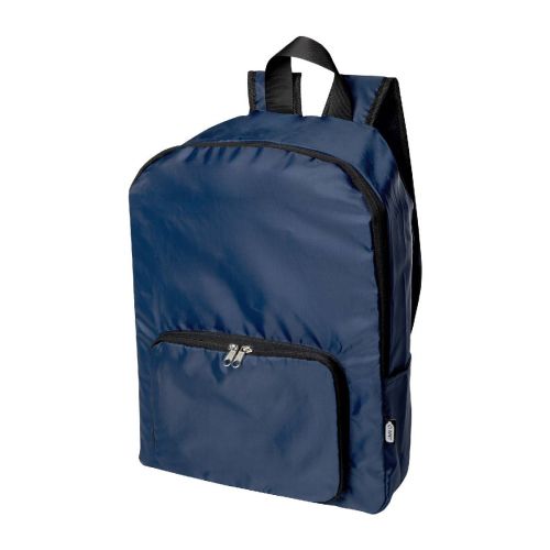 ECOFOLD - Bouteille d’eau Oregon de 400 ml en plastique recyclé uni certifié RCS avec mousqueton