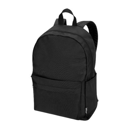BYRON - Stylo bille Nash en plastique recyclé avec garnitures noires (encre noire)