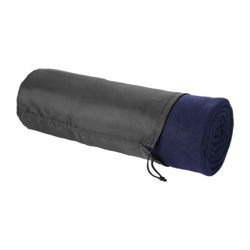 HUGGY - La couverture à carreaux unicolore  est fabriquée en 100% polaire 200 g/m², une matière douce et confortable qui fournit
