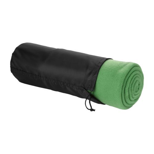 HUGGY - La couverture à carreaux unicolore  est fabriquée en 100% polaire 200 g/m², une matière douce et confortable qui fournit