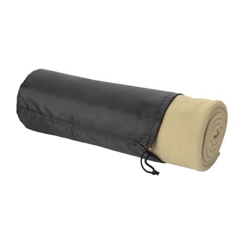 HUGGY - La couverture à carreaux unicolore  est fabriquée en 100% polaire 200 g/m², une matière douce et confortable qui fournit