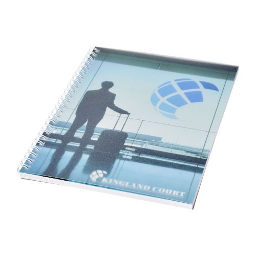 - Cahier Desk-Mate® A5 à spirales avec couverture polypropylène