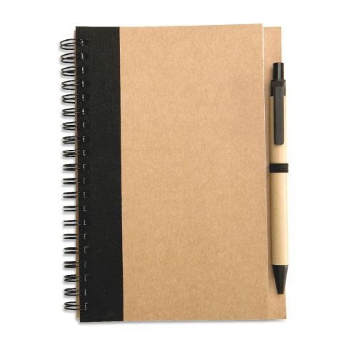 SONORA PLUS - Bloc-notes recyclé et stylo