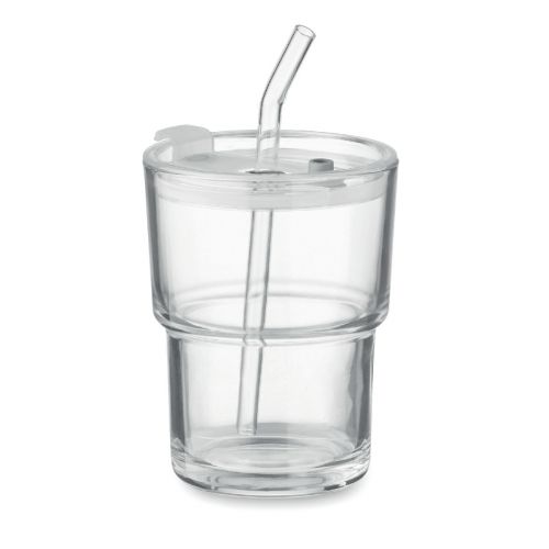 SIP - Gobelet verre et paille 400ml