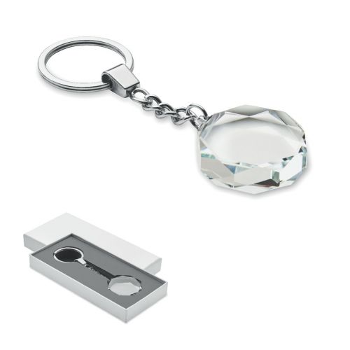ROUNDWARD - Porte-clés rond en verre