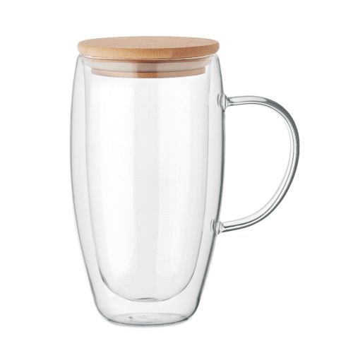 TEROL - Mug en verre double paroi 450ml