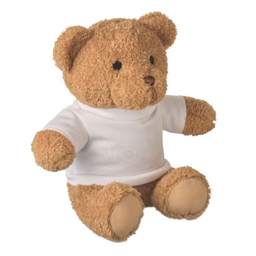 JACKIE - Peluche ourson t-shirt 23cm