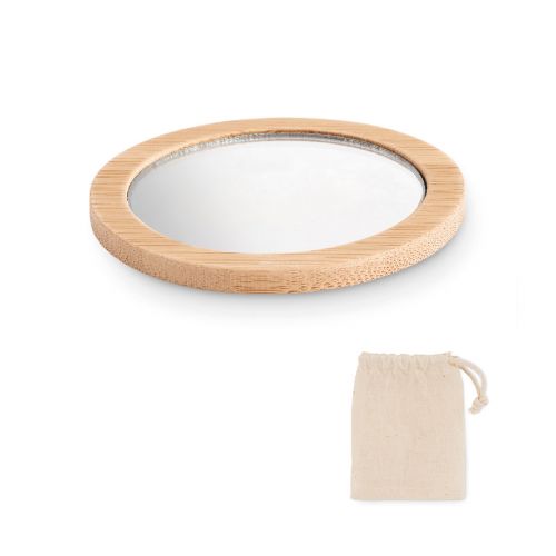 MALAY - Miroir de poche en bambou