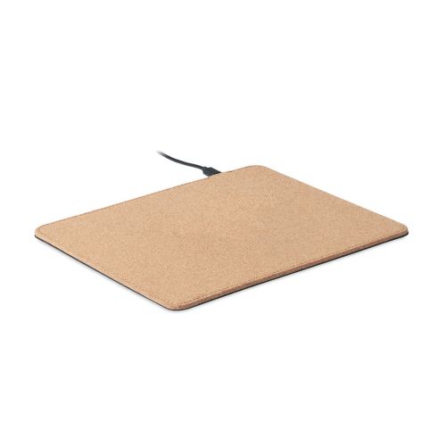 WIRELESS MATTY - Tapis de souris chargeur liège