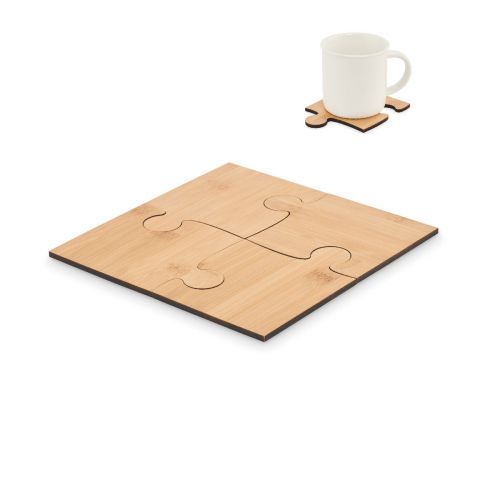 LEPY - Lot de 4 sous-verres puzzle