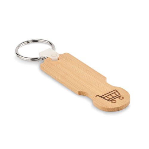 COMPRAS - Porte-clés jeton en bambou