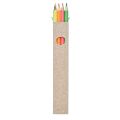 BOWY - 4 crayons surligneurs dans une