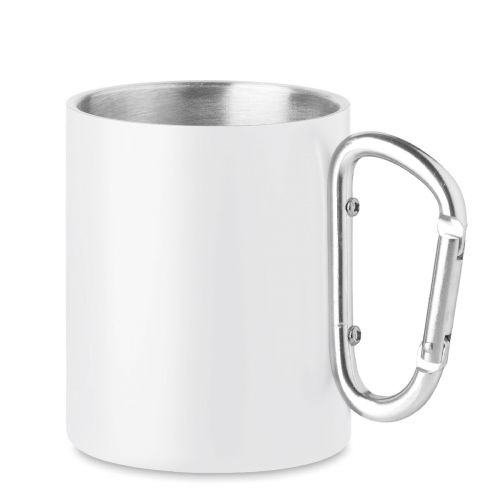 AROM - Mug en métal anse mousqueton