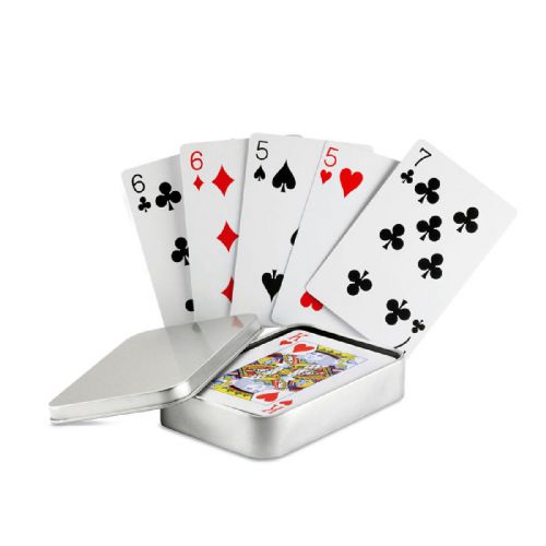 AMIGO - Cartes à jouer boîte étain