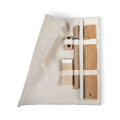 ECOSET - Set d'écriture,pochette coton