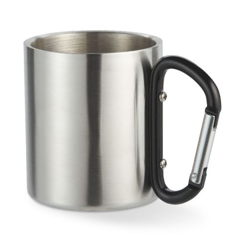 TRUMBO - Mug acier et anse mousqueton.