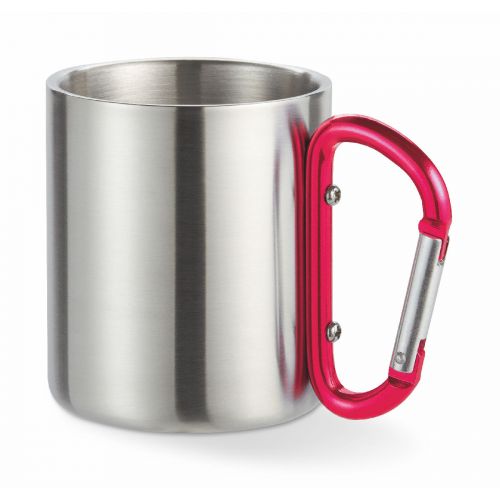 TRUMBO - Mug acier et anse mousqueton.