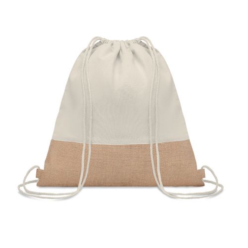 INDIA - Sac à cordon avec détails jute