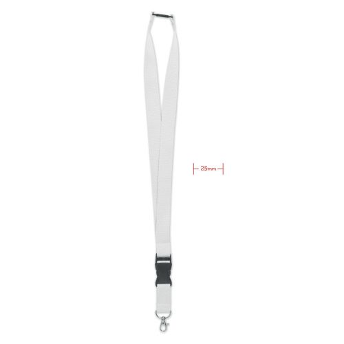 WIDE LANY - Lanyard crochet métal 25mm