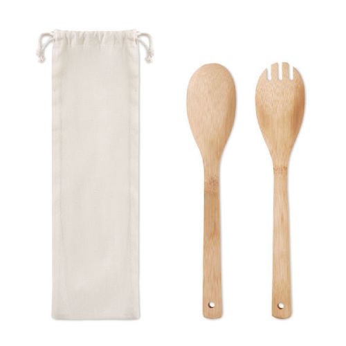 MAYEN SET - Couverts à salade en bambou