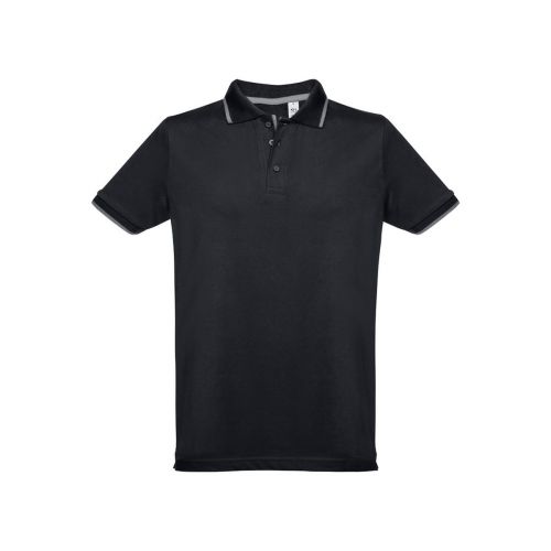 THC ROME - Polo bicolore en coton pour hommes