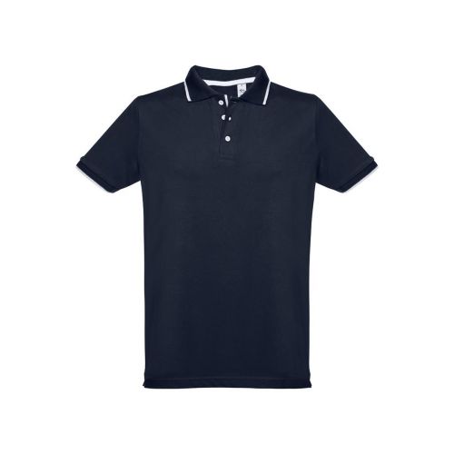 THC ROME - Polo bicolore en coton pour hommes