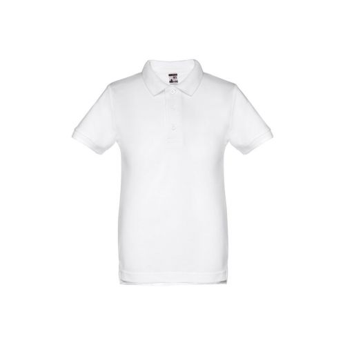 THC ADAM KIDS WH - Polo à manches courtes pour enfants (unisexe). Couleur blanche