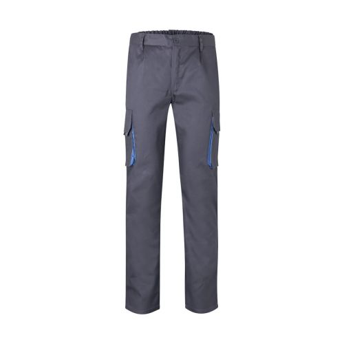 VL HYPNOS - Pantalon sergé, bicolore, multipoches (200g/m²), en coton (35%) et polyester (65%)
