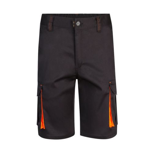 VL HEMERA - Bermuda stretch bicolore, multipoches (240g/m²), en coton (46%), EME (38%) et polyester (16%)