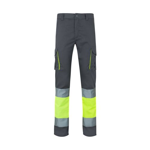 VL ZEUS LARGE - Pantalon stretch multipoches bicolore (240g/m²), en coton (46%), EME (38%) et polyester (16%)