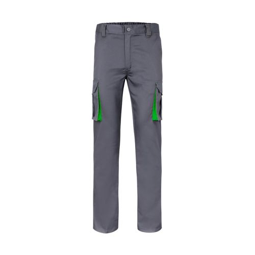 VL FIDES - Pantalon stretch bicolore, multipoches (240g/m²), en coton (46%), EME (38%) et polyester (16%)