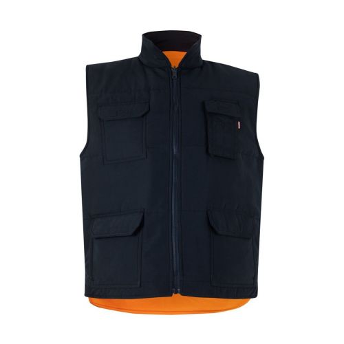VL DIANA - Gilet rembourré (220g/m²), réversible en polyester (100%), avec fermeture à glissière et tirette réversible, et multipoches