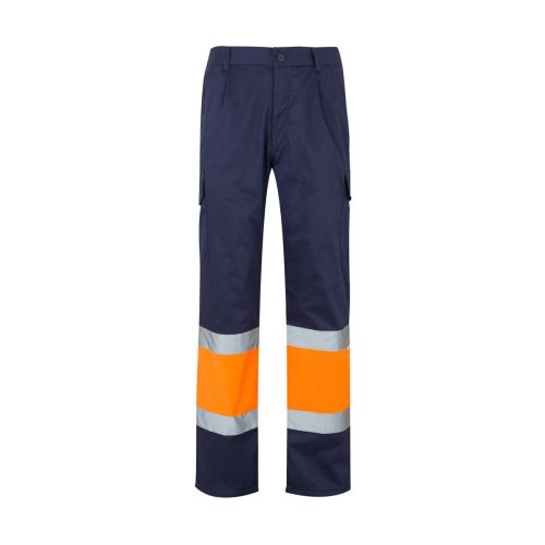 VL ATHENA - Pantalon bicolore en sergé (210g/m²), doublé, multi-poches, en coton (20%) et polyester (80%)