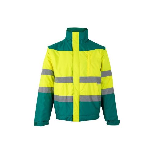 VL JUPITER LARGE - Veste rembourrée bicolore (180g/m²) en polyester (100%), avec finition PU