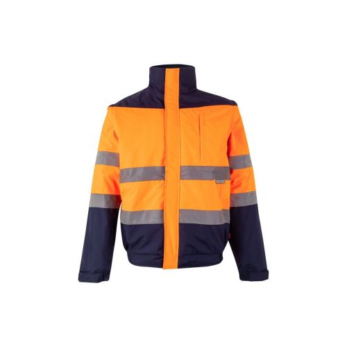 VL JUPITER LARGE - Veste rembourrée bicolore (180g/m²) en polyester (100%), avec finition PU