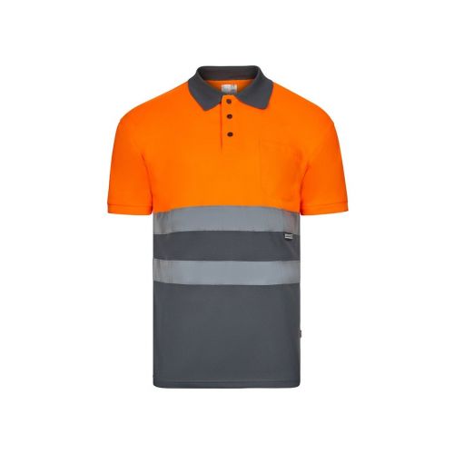 VL CUPID LARGE - Polo bicolore (160g/m²) à manches courtes, en polyester (100%)
