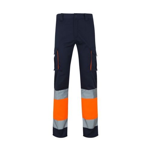 VL ZEUS - Pantalon stretch multipoches bicolore (240g/m²), en coton (46%), EME (38%) et polyester (16%)