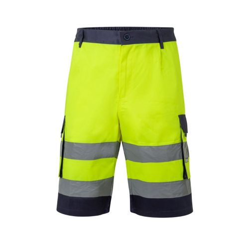 VL HADES - Bermuda bicolore multi-poches (210g/m²), en coton (20%) et polyester (80%)