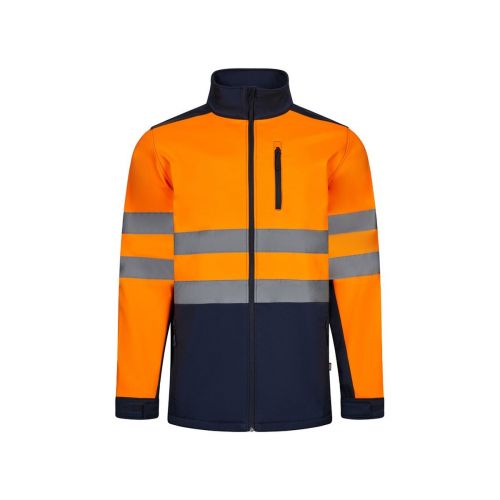 VL HESTIA LARGE - Veste soft shell bicolore (280g/m²), doublée polaire et membrane TPU, en polyester (96%) et élasthanne (4%)