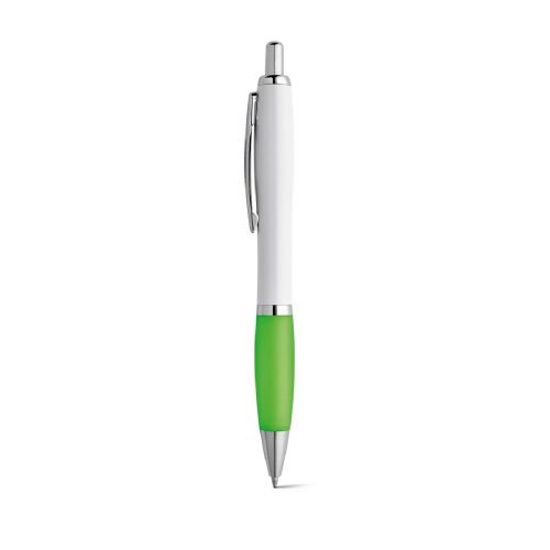 MOVE - Stylo à bille en ABS blanc avec clip en métal
