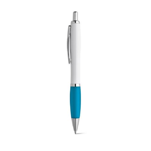 MOVE - Stylo à bille en ABS blanc avec clip en métal